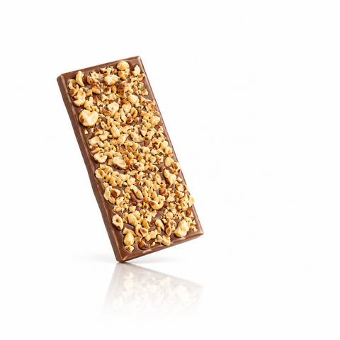 Milk Chocolate Bar with IGP Piedmont Hazelnut Pieces